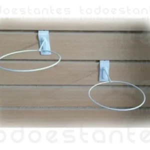 Exhibidor Porta Pelota para panel ranurado